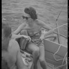 Unidentified person on a boat