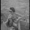Unidentified person on a boat