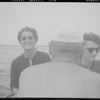 Unidentified people in a rowboat