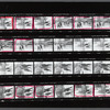 Contact sheet of photographs of Zoot Suit cast and others in Times Square during the stage production Zoot Suit