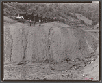 The village of Cardiff, Pennsylvania. In the foreground are the remains of an abandoned mine workings, dead for ten years. Near Force, Pennsylvania.