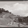 House and ancient slagpile in Coal Hollow, Pennsylvania, about twelve miles south of Saint Mary's Pennsylvania.