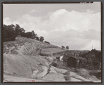 House and ancient slagpile in Coal Hollow, Pennsylvania, about twelve miles south of Saint Mary's Pennsylvania.