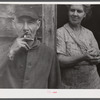 Mr. and Mrs. Ben Harris. They come from Luzerne County Pennsylvania. Have goats, and sell goats milk. Do hardly any farming. Live in the submarginal farm area of Rumsey Hill, near Erin, New York.