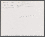 Mr. and Mrs. Ben Harris. They come from Luzerne County Pennsylvania. Have goats, and sell goats milk. Do hardly any farming. Live in the submarginal farm area of Rumsey Hill, near Erin, New York.