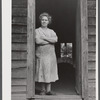 Mrs. Ben Harris. She and her husband have goats and sell goats milk. Do hardly any farming. Live in the submarginal farm area of Rumsey Hill, near Erin, New York.