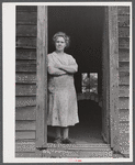Mrs. Ben Harris. She and her husband have goats and sell goats milk. Do hardly any farming. Live in the submarginal farm area of Rumsey Hill, near Erin, New York.
