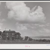 Farm buildings and landscape showing type of country in Sugar Hill, near Townsend, New York.
