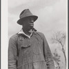 Mr. Miller, farmer and minister. He is the only Negro farmer in the submarginal area of Rumsey Hill, near Erin, New York. He came about seven years ago after having farmed in Tennessee and New Jersey. His farm is on the very crest of the hill and he is