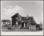 The back of Mr. Templer's house, a FSA (Farm Security Administration) client living in the submarginal area of Sugar Hill, near Townsend, New York.
