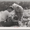 Mrs. Louis Saffer and one of her sons. Jewish truck farmers near Branford, Connecticut.