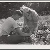 Mrs. Louis Saffer and one of her sons. Jewish truck farmers near Branford, Connecticut.