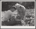 Mrs. Louis Saffer and one of her sons. Jewish truck farmers near Branford, Connecticut.