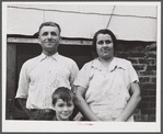 FSA (Farm Security Administration) client Gaetano Simone, his wife, and one of their children. Westville, Connecticut.