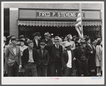 Spectators at the barrel rolling contest in Presque Isle, Maine.