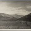 General view of Ida Valley Homesteads looking east from top of pasture hill. Luray, Virginia.