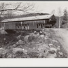 Old wooden bridge on the Passaconway Road near Bartlett, New Hampshire.