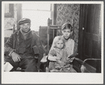 Family stricken by tuberculosis. Husband is working on wildlife project. Albany County, New York.