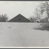 Desert of Maine. Freeport, Maine. Sand gradually covering up large barn.