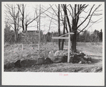 Sign erected by the Hermit. Freeport, Maine.