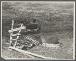 Debris near Rensselaerville, New York.