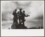Lumberman's monument on Au Sable River, Michigan.