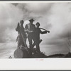 Lumberman's monument on Au Sable River, Michigan.