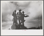 Lumberman's monument on Au Sable River, Michigan.