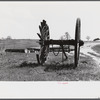 Giant wheels ten feet in diameter, once used for carrying logs to sawmill, Michigan.