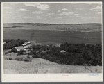 Landscape with houses below.