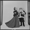 Unidentified models, one as Santa Claus