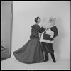 Unidentified models, one as Santa Claus