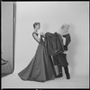 Unidentified models, one as Santa Claus
