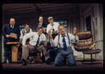 Alan Blumenfeld, Matthew Arkin, Anthony Cummings, Michael Countryman, J.K. Simmons, and Howard Hesseman in the touring company for Laughter on the 23rd Floor