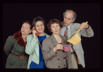 Dale Soules, Ellen Maddow, Tina Shepard, and Paul Zimet in the Talking Band production of Betty Suffer’s Theory of Relativity