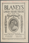 Cover of the program for Blaney's Lincoln Square Theatre