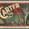 Promotional brochure for the magician Carter the Great