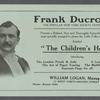Promotional flier for magician Frank Ducrot, "the Wizard"