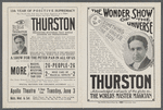 Promotional booklet for Howard Thurston's The Wonder Show of the Universe at the Apollo Theatre