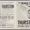 Promotional booklet for Howard Thurston's The Wonder Show of the Universe at Nixon's Apollo Theatre