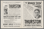 Promotional booklet for Howard Thurston's The Wonder Show of the Universe at Nixon's Apollo Theatre