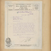Letter from Will Goldston to Saram Ellison
