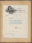 Letter from Howard Thurston to Saram Ellison
