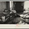 Albany County, New York. Bed on which a farmer lay weakened from malnutrition, although life-maintaining food was close by.