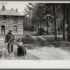 Father and daughter on resettled farm. Beltami Island reforestation project, Minnesota.