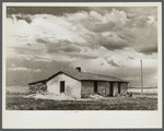 Stone farmhouse south of South Heart, North Dakota.