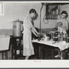 Canning vegetables in one of the Decatur Homesteads. Indiana.
