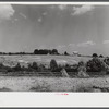 Erosion beginning to destroy farmland near Farmville, Virginia.