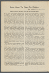 Books about the Negro for children 