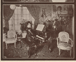 Composite of publicity photographs of Anna Held in her home, as published in the New York Star